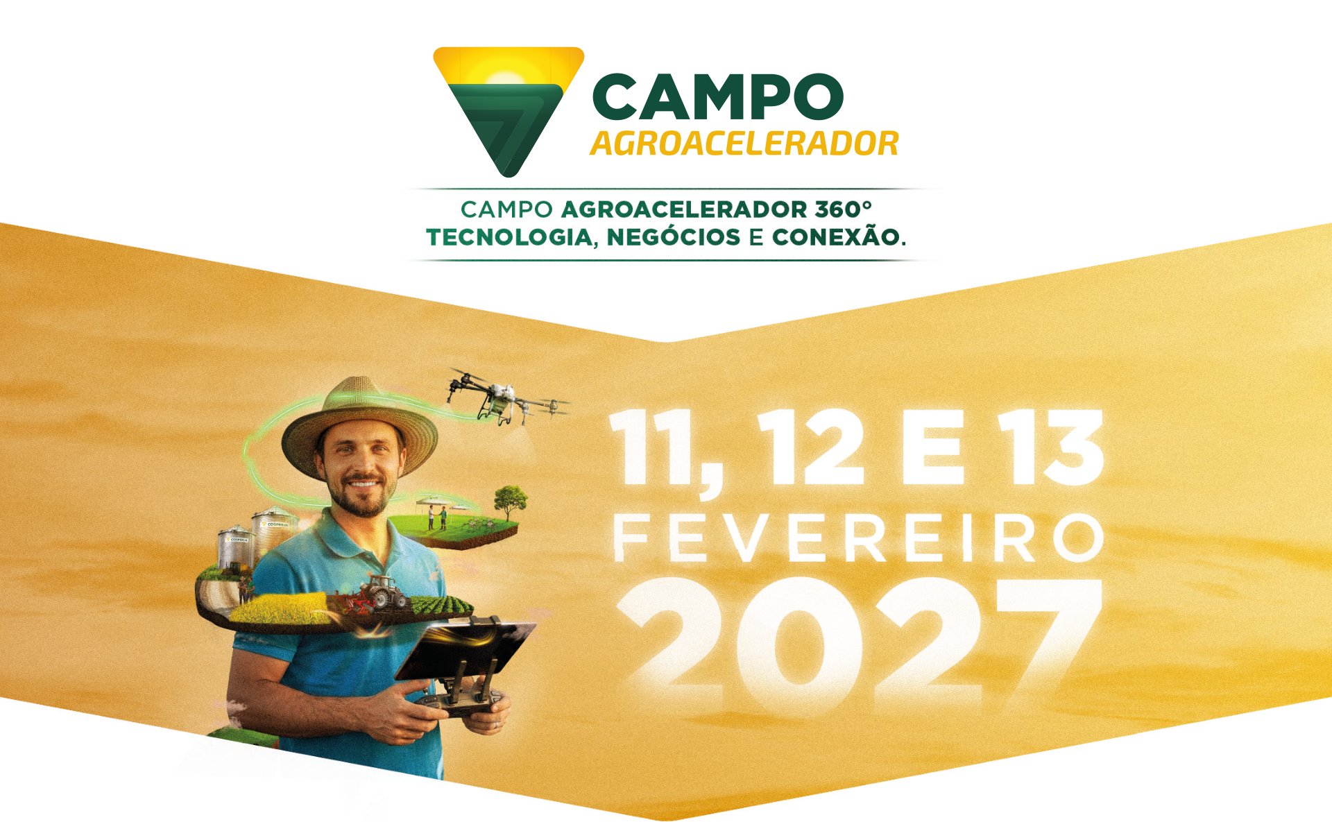Campo Agroacelerador: 11, 12 e 13 de fevereiro de 2027